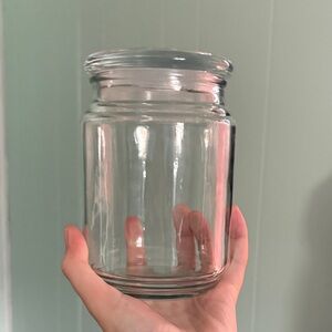 Clear Glass Storage Jar